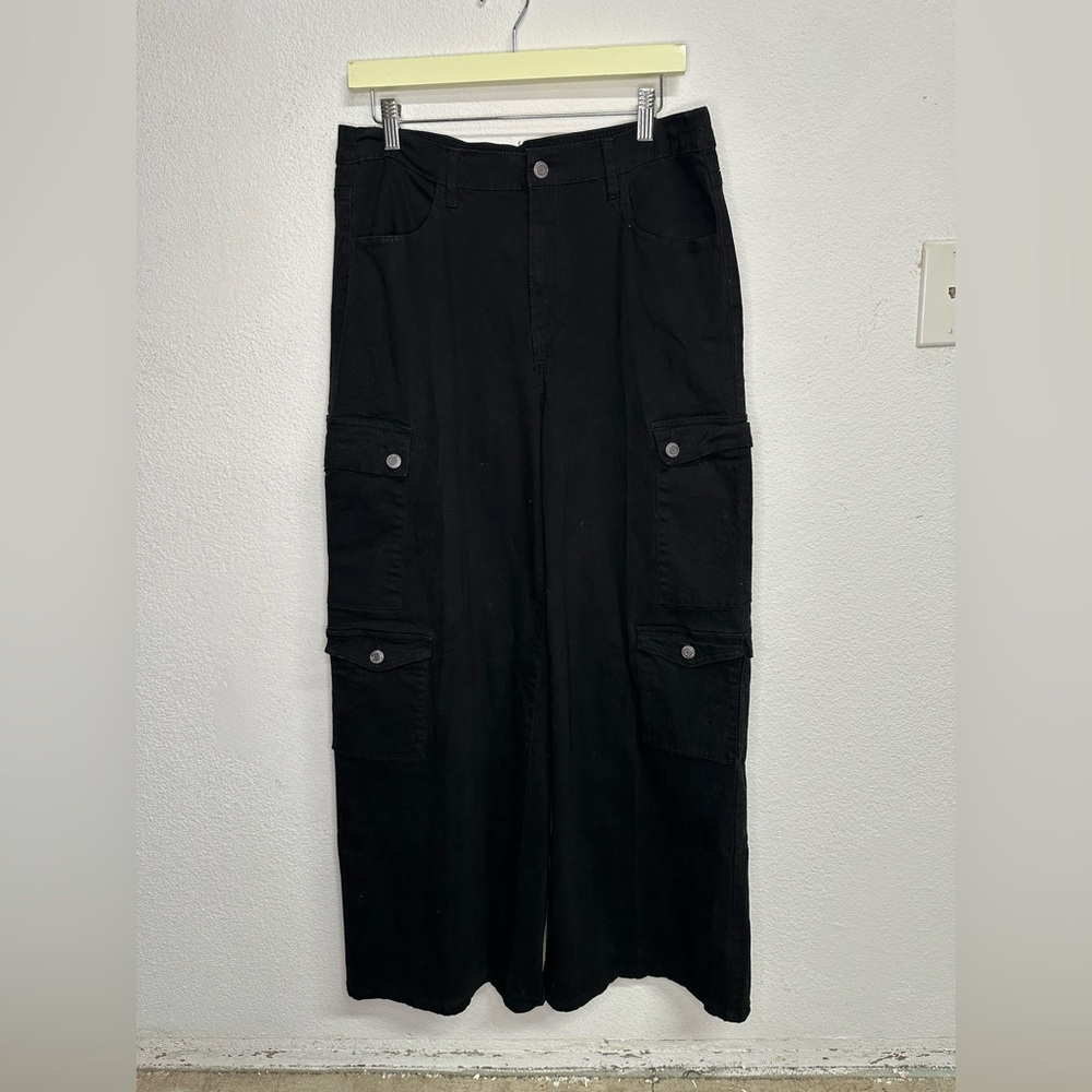No Boundaries Baggy Y2K Dark Cargo Pants